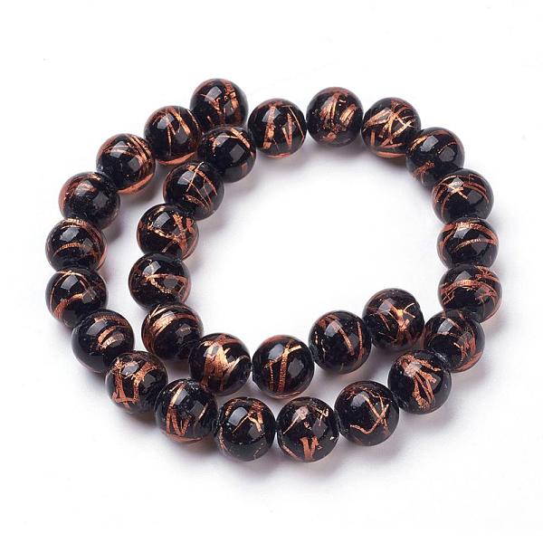 PandaHall Handmade Gold Foil Lampwork Beads Strands, Round, Goldenrod, 12mm, Hole: 2mm, 30pcs/strand, 13.58 inch Gold Foil Round Gold
PandaHall Handmade Gold Foil Lampwork Beads Strands, Round, Goldenrod, 12mm, Hole: 2mm, 30pcs/strand, 13.58 inch Gold Foil Round Gold