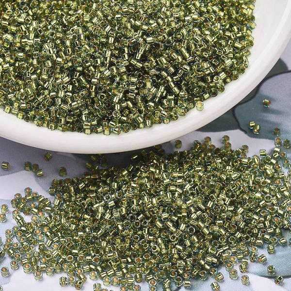 PandaHall MIYUKI Delica Beads, Cylinder, Japanese Seed Beads, 11/0, (DB2522) 24kt Gold Lined Lt Aqua, 1.3x1.6mm, Hole: 0.8mm, about..., Green
PandaHall MIYUKI Delica Beads, Cylinder, Japanese Seed Beads, 11/0, (DB2522) 24kt Gold Lined Lt Aqua, 1.3x1.6mm, Hole: 0.8mm, about..., Green