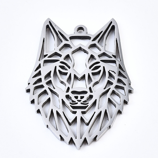 PandaHall 304 Stainless Steel Pendants, Laser Cut, Wolf, Stainless Steel Color, 31.5x22.5x1.5mm, Hole: 1mm 304 Stainless Steel Other Animal
PandaHall 304 Stainless Steel Pendants, Laser Cut, Wolf, Stainless Steel Color, 31.5x22.5x1.5mm, Hole: 1mm 304 Stainless Steel Other Animal