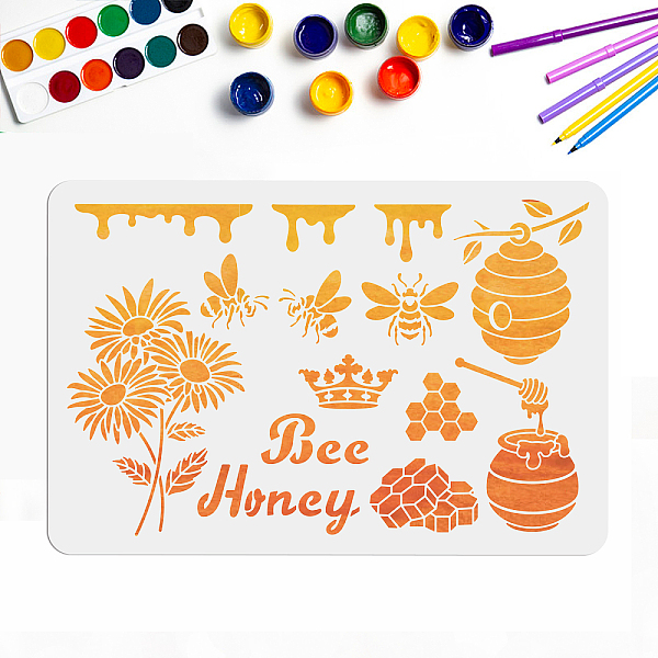 PandaHall MAYJOYDIY Bee Stencils Hive Stencil Bee Honeycomb Stencil 60×40cm Reusable Spring Element Decor Farmhouse Bumblebee Home Painting...
PandaHall MAYJOYDIY Bee Stencils Hive Stencil Bee Honeycomb Stencil 60×40cm Reusable Spring Element Decor Farmhouse Bumblebee Home Painting...