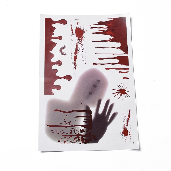 PandaHall Halloween Theme PVC Static Stickers, Waterproof Horrible Static Cling Decals for Window Decoration, Palm Pattern, 296x199x0.2mm..., Red
PandaHall Halloween Theme PVC Static Stickers, Waterproof Horrible Static Cling Decals for Window Decoration, Palm Pattern, 296x199x0.2mm..., Red
