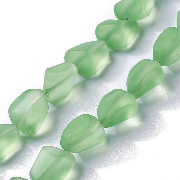 PandaHall Transparent Frosted Glass Beads Strands, Nuggets, Light Green, 15x12x9.5mm, Hole: 1mm, about 40pcs/strand, 23.62''(60cm) Glass...
PandaHall Transparent Frosted Glass Beads Strands, Nuggets, Light Green, 15x12x9.5mm, Hole: 1mm, about 40pcs/strand, 23.62''(60cm) Glass...