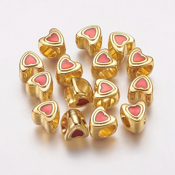 PandaHall Metal Alloy European Beads, Mother's Day Gifts Making, Lead Free and Cadmium Free & Nickel Free, Heart, Golden, about 9mm long...
PandaHall Metal Alloy European Beads, Mother's Day Gifts Making, Lead Free and Cadmium Free & Nickel Free, Heart, Golden, about 9mm long...