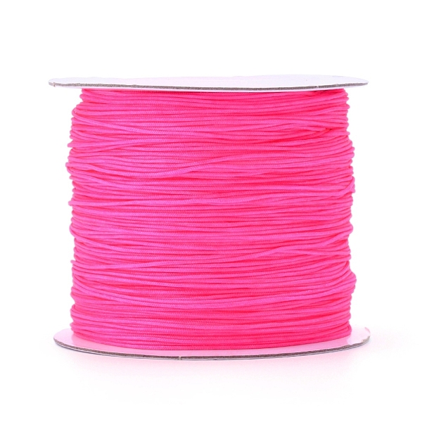 PandaHall Nylon Thread, Nylon Jewelry Cord for Custom Woven Jewelry Making, Fuchsia, 0.6mm, about 142.16 yards(130m)/roll Nylon Pink
PandaHall Nylon Thread, Nylon Jewelry Cord for Custom Woven Jewelry Making, Fuchsia, 0.6mm, about 142.16 yards(130m)/roll Nylon Pink