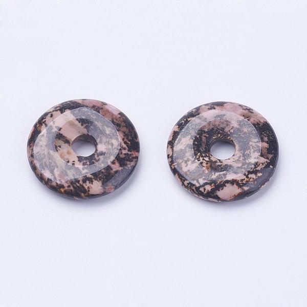PandaHall Natural Rhodonite Pendants, Donut/Pi Disc, Donut Width: 11~12mm, 28~30x5~6mm, Hole: 6mm Rhodonite Donut Pink
PandaHall Natural Rhodonite Pendants, Donut/Pi Disc, Donut Width: 11~12mm, 28~30x5~6mm, Hole: 6mm Rhodonite Donut Pink