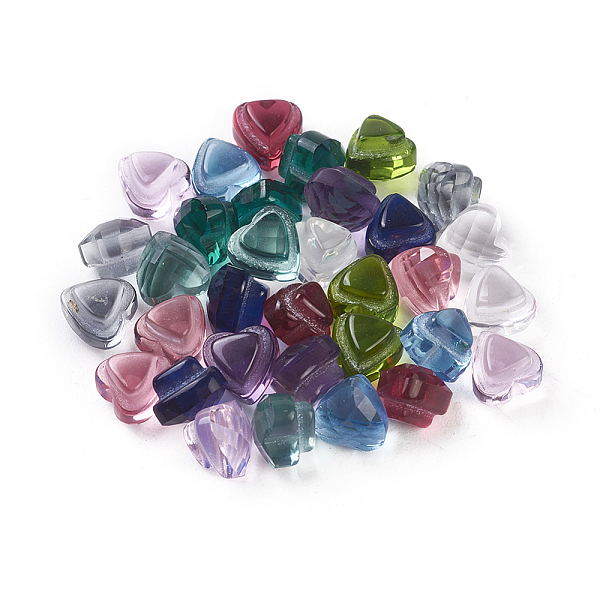 PandaHall Faceted Glass Cabochons, Heart, Mixed Color, 7x7x5.5mm, Bottom: 5x5mm Glass Heart Multicolor
PandaHall Faceted Glass Cabochons, Heart, Mixed Color, 7x7x5.5mm, Bottom: 5x5mm Glass Heart Multicolor