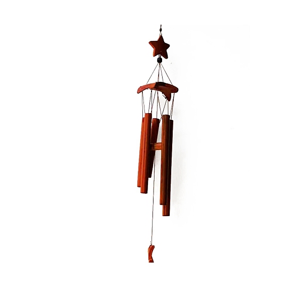 PandaHall Bamboo Tube Wind Chimes, Star & Moon Pendant Decorations, Chocolate, 670x100x100mm Bamboo Moon Brown
PandaHall Bamboo Tube Wind Chimes, Star & Moon Pendant Decorations, Chocolate, 670x100x100mm Bamboo Moon Brown
