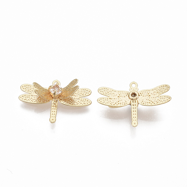 PandaHall Brass Cubic Zirconia Pendants, Nickel Free, Dragonfly, Clear, Real 18K Gold Plated, 14x20.5x4.5mm, Hole: 1mm Brass+Cubic Zirconia...
PandaHall Brass Cubic Zirconia Pendants, Nickel Free, Dragonfly, Clear, Real 18K Gold Plated, 14x20.5x4.5mm, Hole: 1mm Brass+Cubic Zirconia...