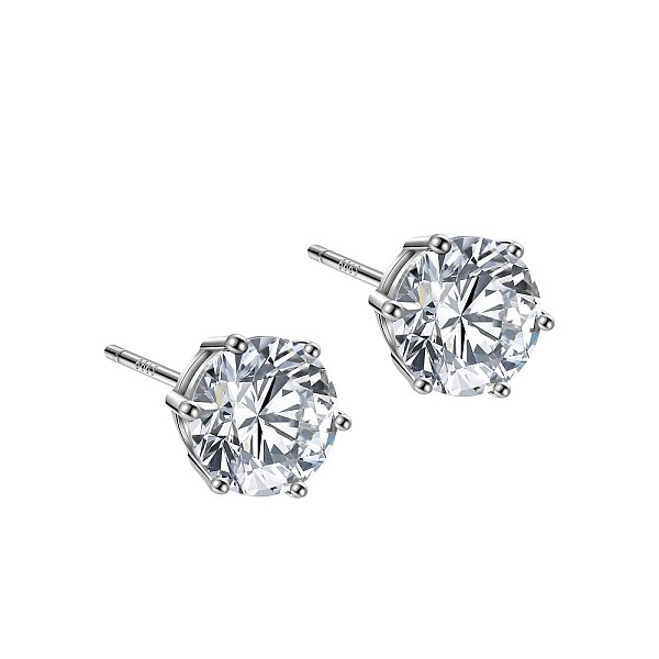 PandaHall Rhodium Plated 999 Sterling Silver Cubic Zirconia Stud Earrings for Women, with 999 Stamp, Platinum, 7mm Cubic Zirconia Clear
PandaHall Rhodium Plated 999 Sterling Silver Cubic Zirconia Stud Earrings for Women, with 999 Stamp, Platinum, 7mm Cubic Zirconia Clear
