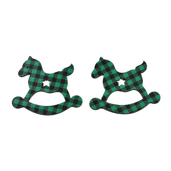 PandaHall Single-Sided Printed Wood Big Pendants, Rocking Horse Charm with Tartan Pattern, Green, 70x79x2.5mm, Hole: 2mm Wood Horse Green
PandaHall Single-Sided Printed Wood Big Pendants, Rocking Horse Charm with Tartan Pattern, Green, 70x79x2.5mm, Hole: 2mm Wood Horse Green