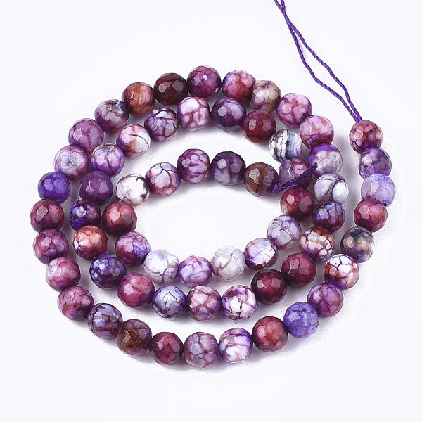 PandaHall Natural Crackle Agate Beads Strands, Dyed, Faceted, Round, Purple, 6mm, Hole: 1mm, about 63pcs/strand, 14.5 inch Crackle Agate...
PandaHall Natural Crackle Agate Beads Strands, Dyed, Faceted, Round, Purple, 6mm, Hole: 1mm, about 63pcs/strand, 14.5 inch Crackle Agate...