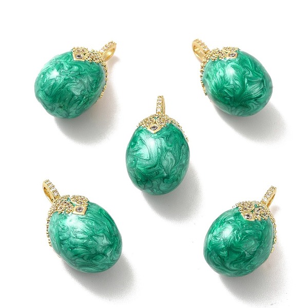 PandaHall Rack Plating Brass Micro Pave Cubic Zirconia Enamel Pendants, Real 18K Gold Plated, Cadmium Free & Lead Free & Nickle Free, Egg...
PandaHall Rack Plating Brass Micro Pave Cubic Zirconia Enamel Pendants, Real 18K Gold Plated, Cadmium Free & Lead Free & Nickle Free, Egg...