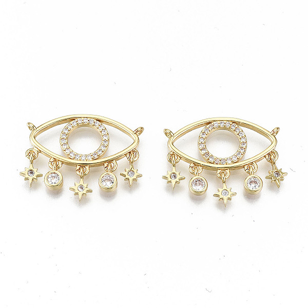 PandaHall Brass Micro Pave Clear Cubic Zirconia Pendants, Nickel Free, Eye, Real 16K Gold Plated, 21mm, Hole: 1.2mm Brass+Cubic Zirconia Eye...
PandaHall Brass Micro Pave Clear Cubic Zirconia Pendants, Nickel Free, Eye, Real 16K Gold Plated, 21mm, Hole: 1.2mm Brass+Cubic Zirconia Eye...