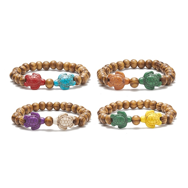 PandaHall Dyed Synthetic Turquoise(Dyed) Tortoise & Natural Wood Beaded Stretch Bracelet for Women, Mixed Color, Inner Diameter: 2-1/8 inch..., Multicolor
PandaHall Dyed Synthetic Turquoise(Dyed) Tortoise & Natural Wood Beaded Stretch Bracelet for Women, Mixed Color, Inner Diameter: 2-1/8 inch..., Multicolor
