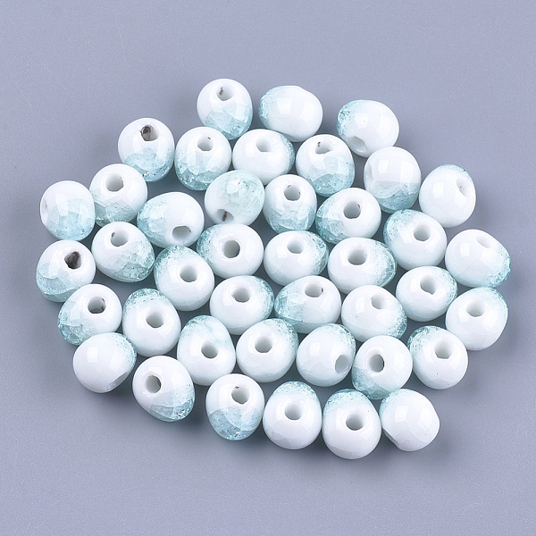 PandaHall Handmade Porcelain Beads, Crackle Beads Style, Oval, Light Cyan, 9.5~10.5x12~13x10.5mm, Hole: 2.5~3mm Porcelain Oval Cyan
PandaHall Handmade Porcelain Beads, Crackle Beads Style, Oval, Light Cyan, 9.5~10.5x12~13x10.5mm, Hole: 2.5~3mm Porcelain Oval Cyan