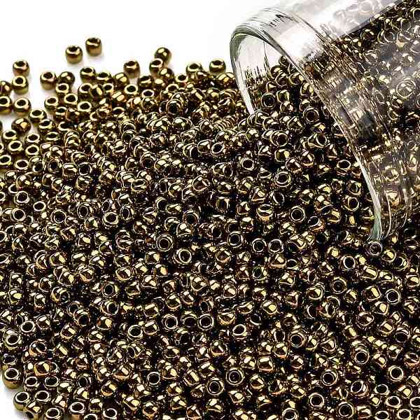 PandaHall TOHO Round Seed Beads, Japanese Seed Beads, (223) Antique Bronze, 11/0, 2.2mm, Hole: 0.8mm, about 5555pcs/50g Glass Brown
PandaHall TOHO Round Seed Beads, Japanese Seed Beads, (223) Antique Bronze, 11/0, 2.2mm, Hole: 0.8mm, about 5555pcs/50g Glass Brown