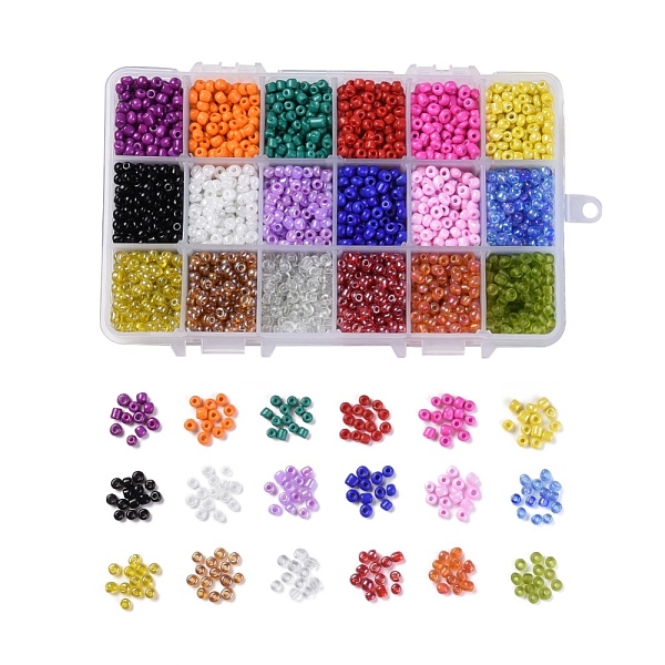 PandaHall Glass Round Seed Beads, Transparent & Transparent Colours Lustered & Transparent Colours Rainbow & Frosted Colors & Opaque Colours..., Multicolor
PandaHall Glass Round Seed Beads, Transparent & Transparent Colours Lustered & Transparent Colours Rainbow & Frosted Colors & Opaque Colours..., Multicolor