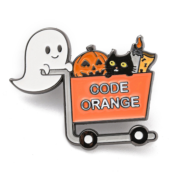 PandaHall Halloween Alloy Enamel Pin Brooch, for Backpack Clothes, Ghost, Cat, Pumpkin, Coral, 34x40mm Alloy+Enamel Ghost Red
PandaHall Halloween Alloy Enamel Pin Brooch, for Backpack Clothes, Ghost, Cat, Pumpkin, Coral, 34x40mm Alloy+Enamel Ghost Red