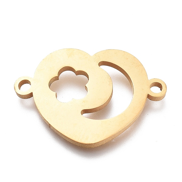 PandaHall 304 Stainless Steel Links Connectors, Laser Cut, Heart With Moon And flower, Golden, 14x20x1mm, Hole: 1.5mm 304 Stainless Steel...
PandaHall 304 Stainless Steel Links Connectors, Laser Cut, Heart With Moon And flower, Golden, 14x20x1mm, Hole: 1.5mm 304 Stainless Steel...