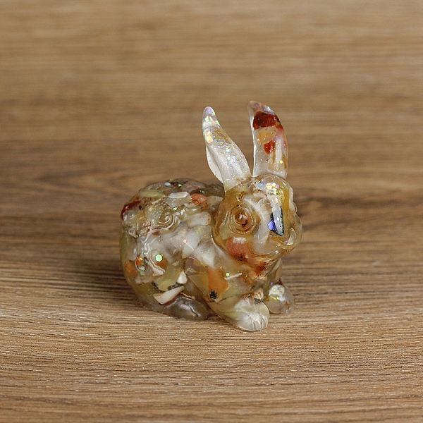 PandaHall Resin Rabbit Display Decoration, with Natural Yellow Agate Chips inside Statues for Home Office Decorations, 70x50x70mm Yellow...
PandaHall Resin Rabbit Display Decoration, with Natural Yellow Agate Chips inside Statues for Home Office Decorations, 70x50x70mm Yellow...
