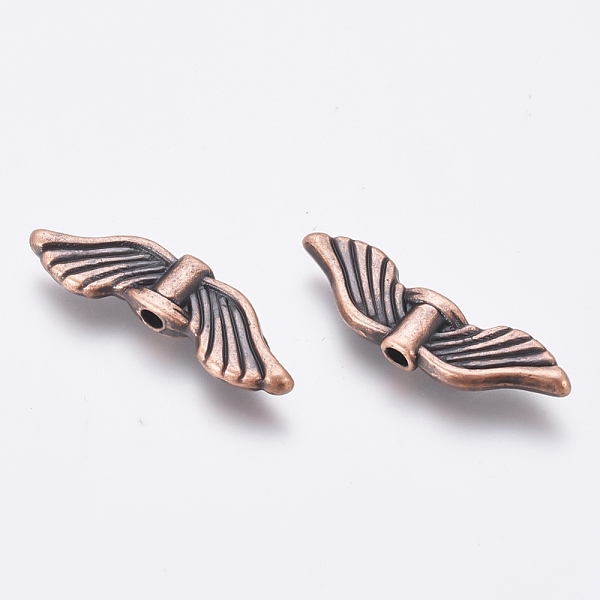 PandaHall Tibetan Style Alloy Beads, Cadmium Free & Nickel Free and, Lead Free, Wing, Red Copper Color, 21x6.5x2.5mm, Hole: 1.5mm, about...
PandaHall Tibetan Style Alloy Beads, Cadmium Free & Nickel Free and, Lead Free, Wing, Red Copper Color, 21x6.5x2.5mm, Hole: 1.5mm, about...