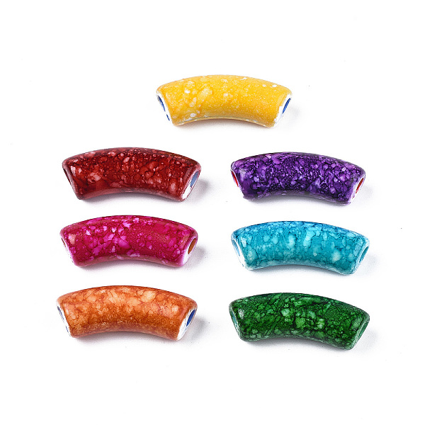 PandaHall Spray Painted Acrylic Beads, Curved Tube, Mixed Color, 34.5x13.5x11mm, Hole: 3.5mm Acrylic Tube Multicolor
PandaHall Spray Painted Acrylic Beads, Curved Tube, Mixed Color, 34.5x13.5x11mm, Hole: 3.5mm Acrylic Tube Multicolor