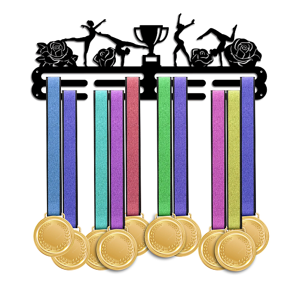 PandaHall Sports Theme Iron Medal Hanger Holder Display Wall Rack, with Screws, Gymnastics Pattern, 150x400mm Iron Sports Black
PandaHall Sports Theme Iron Medal Hanger Holder Display Wall Rack, with Screws, Gymnastics Pattern, 150x400mm Iron Sports Black