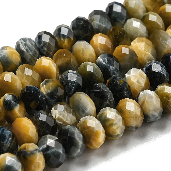 PandaHall Natural Tiger Eye Beads Strands, Faceted, Dyed, Rondelle, Black, 8~8.5x5~5.5mm, Hole: 1mm, about 71pcs/strand, 15.31''(38.9cm)...
PandaHall Natural Tiger Eye Beads Strands, Faceted, Dyed, Rondelle, Black, 8~8.5x5~5.5mm, Hole: 1mm, about 71pcs/strand, 15.31''(38.9cm)...