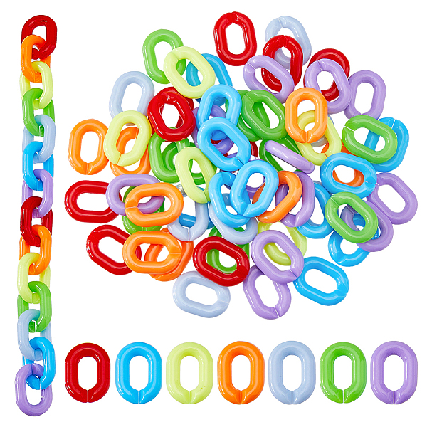 PandaHall SUPERFINDINGS 280pcs 7 Colors Acrylic Linking Rings Chain Open Quick Oval Connectors Small Plastic Linking Ring for Necklace..., Multicolor
PandaHall SUPERFINDINGS 280pcs 7 Colors Acrylic Linking Rings Chain Open Quick Oval Connectors Small Plastic Linking Ring for Necklace..., Multicolor