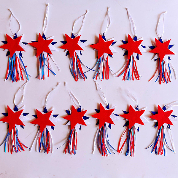 PandaHall Non Woven Fabric Tassel Pendants, Star, Colorful, 240mm Cloth Star Red
PandaHall Non Woven Fabric Tassel Pendants, Star, Colorful, 240mm Cloth Star Red