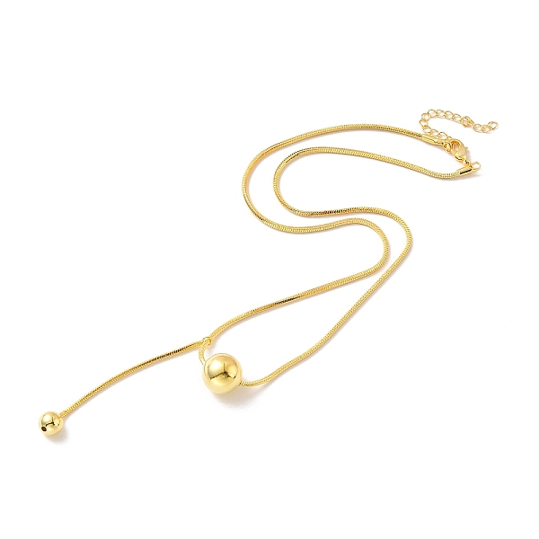 PandaHall Rack Plating Brass Round Ball & Long Tassel Pendant Necklace with Round Snake Chains for Women, Cadmium Free & Lead Free, Real 18K...
PandaHall Rack Plating Brass Round Ball & Long Tassel Pendant Necklace with Round Snake Chains for Women, Cadmium Free & Lead Free, Real 18K...