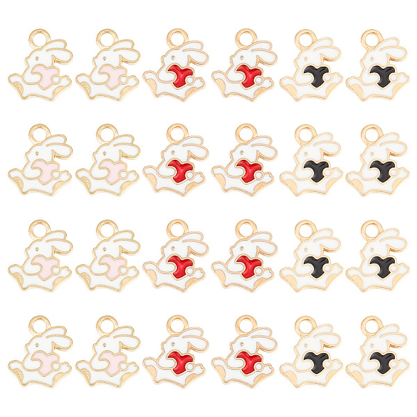 PandaHall HOBBIESAY 60Pcs 3 Colors Alloy Enamel Charms, Rabbit with Heart, Light Gold, Mixed Color, 13.5x12x1.5mm, Hole: 2mm, 20pcs/color..., Multicolor
PandaHall HOBBIESAY 60Pcs 3 Colors Alloy Enamel Charms, Rabbit with Heart, Light Gold, Mixed Color, 13.5x12x1.5mm, Hole: 2mm, 20pcs/color..., Multicolor