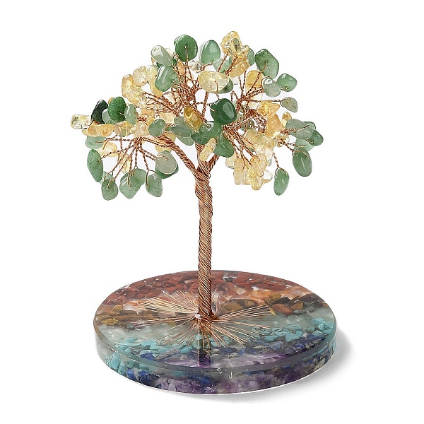 PandaHall Natural Yellow Quartz & Green Aventurine Chips Tree Decorations, Resin Base Copper Wire Feng Shui Energy Stone Gift for Home...
PandaHall Natural Yellow Quartz & Green Aventurine Chips Tree Decorations, Resin Base Copper Wire Feng Shui Energy Stone Gift for Home...