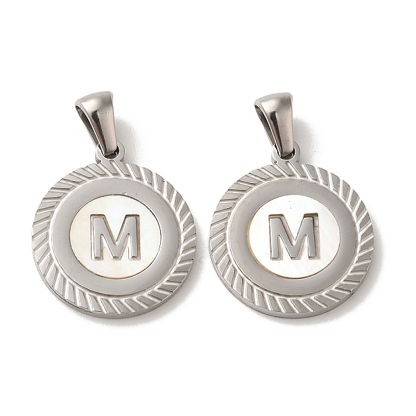 PandaHall 304 Stainless Steel Pendants, Flat Round Shell Charms with Letter, Stainless Steel Color, Letter M, 20.5x17.5x1.5mm, Hole...
PandaHall 304 Stainless Steel Pendants, Flat Round Shell Charms with Letter, Stainless Steel Color, Letter M, 20.5x17.5x1.5mm, Hole...