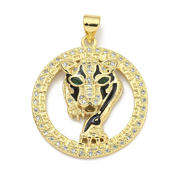 PandaHall Brass Micro Pave Cubic Zirconia Pendants, with Enamel, Leopard Charms, Real 18K Gold Plated, 27x24.5x4mm, Hole: 4x3.5mm..., Clear
PandaHall Brass Micro Pave Cubic Zirconia Pendants, with Enamel, Leopard Charms, Real 18K Gold Plated, 27x24.5x4mm, Hole: 4x3.5mm..., Clear