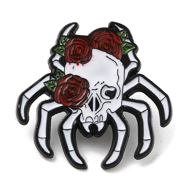 PandaHall Halloween Enamel Pins, Electrophoresis Black Alloy Badge for Backpack Clothes, Spider with Rose, 30x30.5x1.5mm Alloy+Enamel Spider..., White
PandaHall Halloween Enamel Pins, Electrophoresis Black Alloy Badge for Backpack Clothes, Spider with Rose, 30x30.5x1.5mm Alloy+Enamel Spider..., White