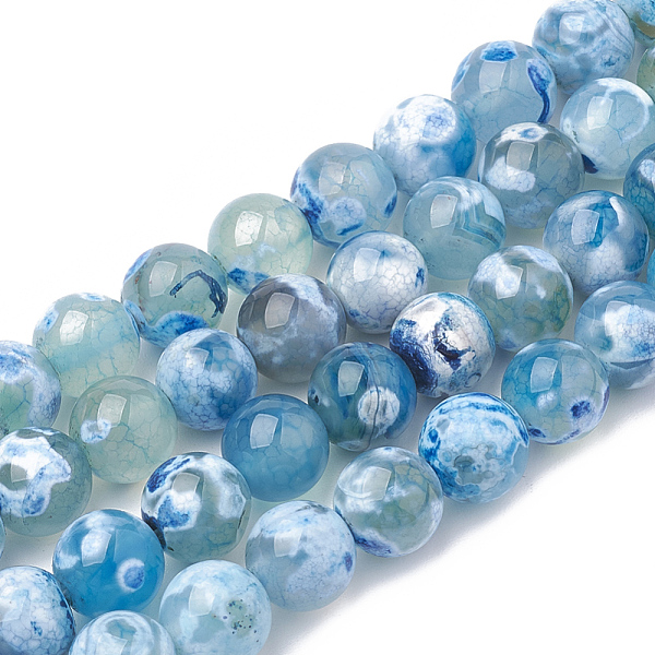 PandaHall Natural Fire Crackle Agate Beads Strands, Dyed, Round, Light Sky Blue, 8mm, Hole: 1.5mm, about 50pcs/strand, 14.96 inch Fire...
PandaHall Natural Fire Crackle Agate Beads Strands, Dyed, Round, Light Sky Blue, 8mm, Hole: 1.5mm, about 50pcs/strand, 14.96 inch Fire...