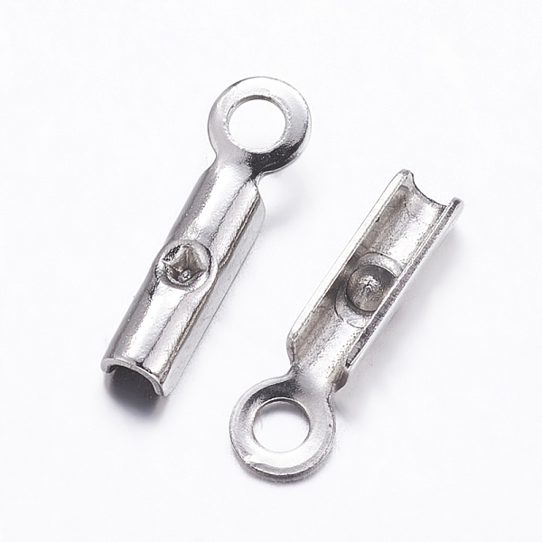 PandaHall 304 Stainless Steel Folding Crimp Ends, Fold Over Crimp Cord Ends, Stainless Steel Color, 9x2x1.5mm, Hole: 1mm 304 Stainless Steel
PandaHall 304 Stainless Steel Folding Crimp Ends, Fold Over Crimp Cord Ends, Stainless Steel Color, 9x2x1.5mm, Hole: 1mm 304 Stainless Steel