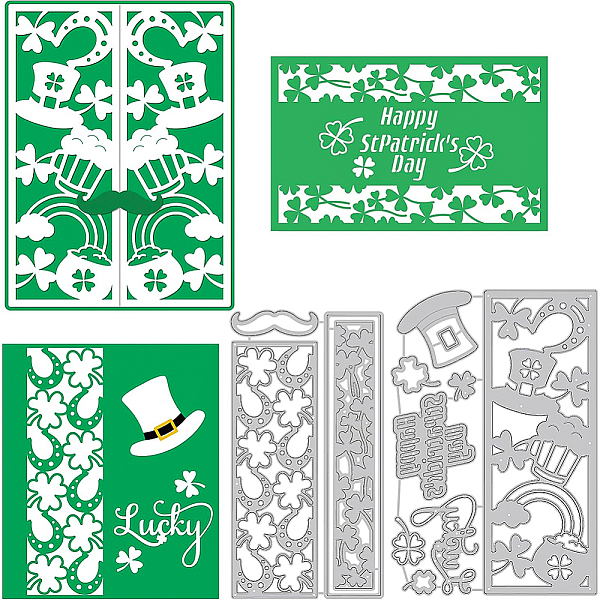 PandaHall BENECREAT 2pcs St Patrick's Day Carbon Steel Cutting Dies Stencils, Clover Hat Metal Stencils Scrapbooking Tools for DIY...
PandaHall BENECREAT 2pcs St Patrick's Day Carbon Steel Cutting Dies Stencils, Clover Hat Metal Stencils Scrapbooking Tools for DIY...