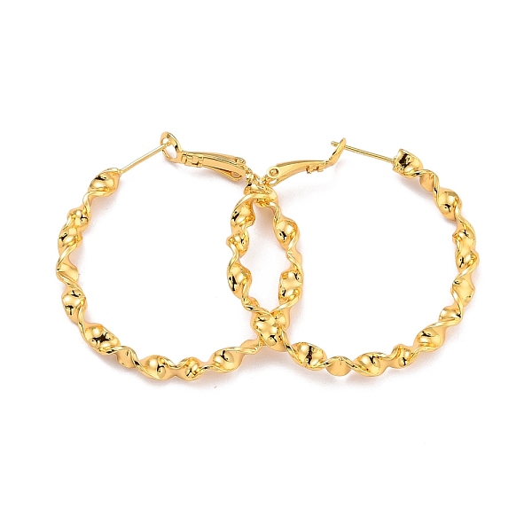 PandaHall Twist Big Ring Huggie Hoop Earrings for Girl Women, Long-Lasting Plated Brass Earrings, Real 18K Gold Plated, 6 Gauge(4mm)...
PandaHall Twist Big Ring Huggie Hoop Earrings for Girl Women, Long-Lasting Plated Brass Earrings, Real 18K Gold Plated, 6 Gauge(4mm)...