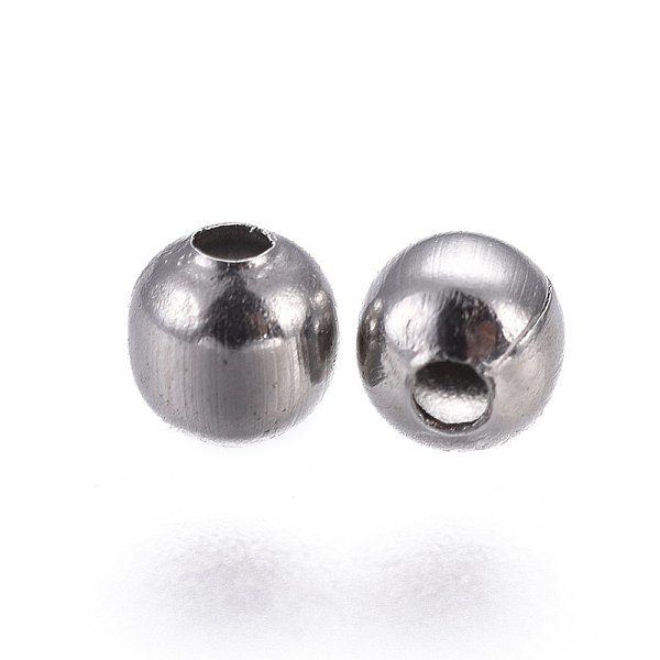 PandaHall 304 Stainless Steel Spacer Beads, Round, Stainless Steel Color, 3mm, Hole: 1.5mm 304 Stainless Steel Round
PandaHall 304 Stainless Steel Spacer Beads, Round, Stainless Steel Color, 3mm, Hole: 1.5mm 304 Stainless Steel Round