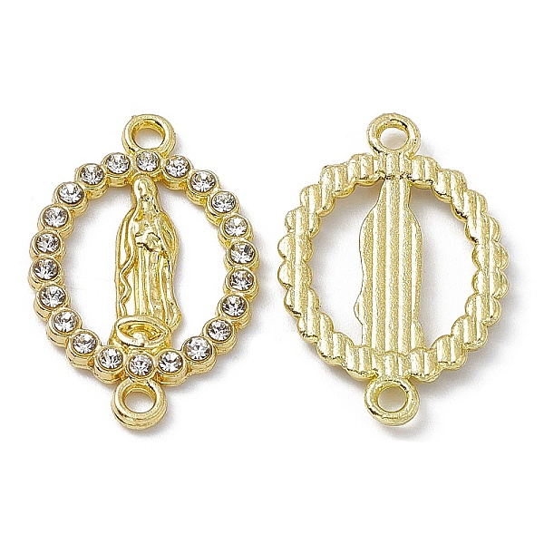 PandaHall Religion Alloy Connector Charms, with Rhinestones, Flat Round Links with Virgin Pattern, Light Gold, Crystal, 23x15x2mm, Hole..., Clear
PandaHall Religion Alloy Connector Charms, with Rhinestones, Flat Round Links with Virgin Pattern, Light Gold, Crystal, 23x15x2mm, Hole..., Clear