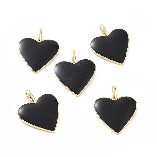 PandaHall Brass Enamel Pendants, Long-Lasting Plated, Real 18K Gold Plated, Heart, Black, 24x19x1.5mm, Hole: 6x3mm Brass+Enamel Heart Black
PandaHall Brass Enamel Pendants, Long-Lasting Plated, Real 18K Gold Plated, Heart, Black, 24x19x1.5mm, Hole: 6x3mm Brass+Enamel Heart Black