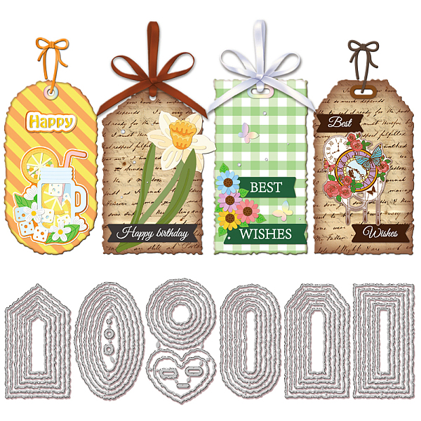 PandaHall Label Theme Carbon Steel Cutting Dies Stencils, for DIY Scrapbooking, Photo Album, Decorative Embossing Paper Card, Stainless...
PandaHall Label Theme Carbon Steel Cutting Dies Stencils, for DIY Scrapbooking, Photo Album, Decorative Embossing Paper Card, Stainless...