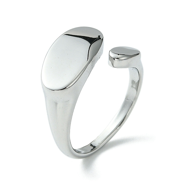 PandaHall 304 Stainless Steel Oval Open Cuff Ring, Signet Rings, Stainless Steel Color, US Size 8(18.1mm) 304 Stainless Steel Oval
PandaHall 304 Stainless Steel Oval Open Cuff Ring, Signet Rings, Stainless Steel Color, US Size 8(18.1mm) 304 Stainless Steel Oval