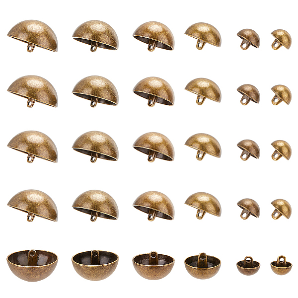 PandaHall UNICRAFTALE 30Pcs 6 Sizes Alloy Shank Buttons Antique Bronze Sewing Buttons 1.5~2mm Small Hole Half Round Shank Blazer Buttons...
PandaHall UNICRAFTALE 30Pcs 6 Sizes Alloy Shank Buttons Antique Bronze Sewing Buttons 1.5~2mm Small Hole Half Round Shank Blazer Buttons...