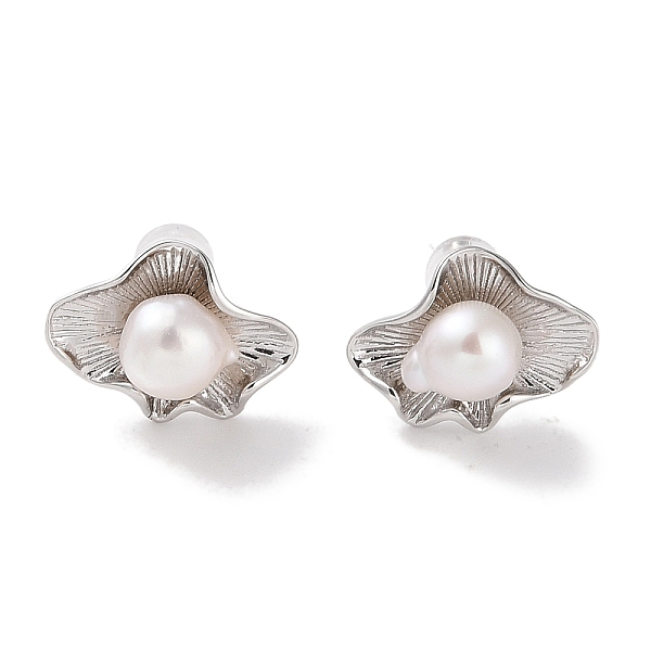 PandaHall Sterling Silver Stud Earrings, with Natural Pearl, Jewely for Women, Flower, Platinum, 12.5x16mm Sterling Silver Flower
PandaHall Sterling Silver Stud Earrings, with Natural Pearl, Jewely for Women, Flower, Platinum, 12.5x16mm Sterling Silver Flower