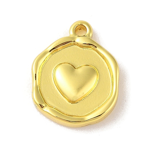 PandaHall 304 Stainless Steel Pendants, Flat Round with Heart Charm, Real 18K Gold Plated, 15.5x13x3mm, Hole: 1.4mm 304 Stainless Steel Flat...
PandaHall 304 Stainless Steel Pendants, Flat Round with Heart Charm, Real 18K Gold Plated, 15.5x13x3mm, Hole: 1.4mm 304 Stainless Steel Flat...