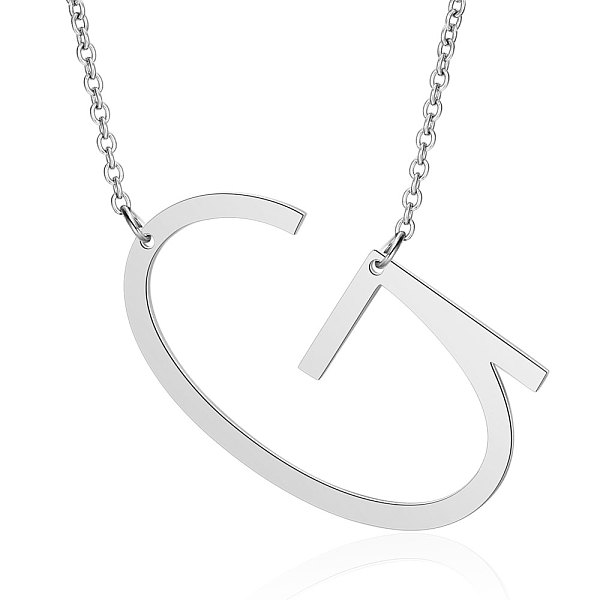 PandaHall 201 Stainless Steel Initial Pendants Necklaces, with Cable Chains, Letter, Letter.G, 17.3~18.3 inch(44~46.5cm)x1.5mm, LetterG...
PandaHall 201 Stainless Steel Initial Pendants Necklaces, with Cable Chains, Letter, Letter.G, 17.3~18.3 inch(44~46.5cm)x1.5mm, LetterG...