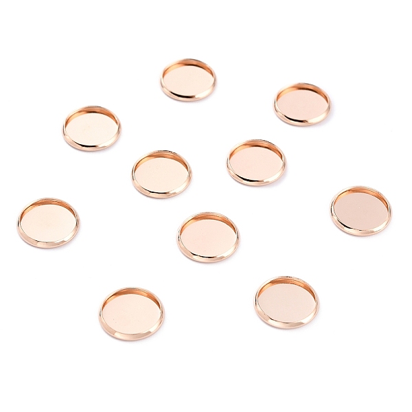 PandaHall 304 Stainless Steel Cabochon Settings, Plain Edge Bezel Cups, Flat Round, Rose Gold, 14x2mm Tray:12mm 304 Stainless Steel Flat...
PandaHall 304 Stainless Steel Cabochon Settings, Plain Edge Bezel Cups, Flat Round, Rose Gold, 14x2mm Tray:12mm 304 Stainless Steel Flat...